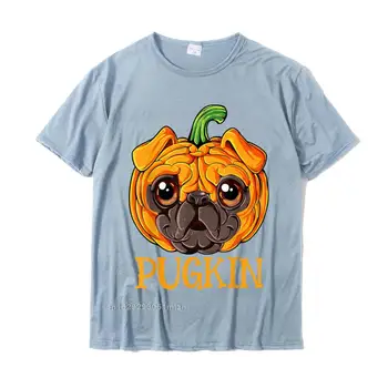 Pugkin Pug Tekvica T Shirt Halloween Chlapci Vďakyvzdania T-Shirt Vytlačené Voľný Čas Topy & Tees Zbrusu Nový Bavlna Študent T Tričko 4