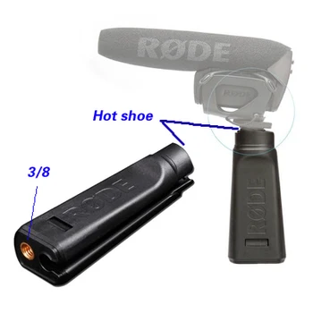 Mikrofón Hot shoe rukoväť pre MC-50/SGC-598/RODE VideoMic DSLR Fotoaparát 5