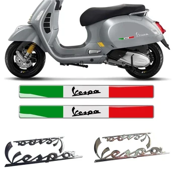 Nový Motocykel 3D taliansky Odznak Znak Kapotáže Bočný Panel Nálepky Odtlačkový Držiak pre PIAGGIO Vespa 1