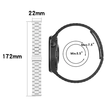 Popruh Pre Huawei Sledujte 3 3 Pro Nehrdzavejúcej Ocele band Náramok pre Huawei Sledovať GT2/GT/GT 2E Smart hodinky Wriststraps Watchband