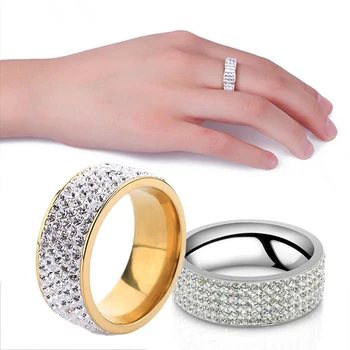 1PC Pár Bling Ring Šperky z Ocele a Titánu Milenca Zapojenie Príslušenstvo Darček 1