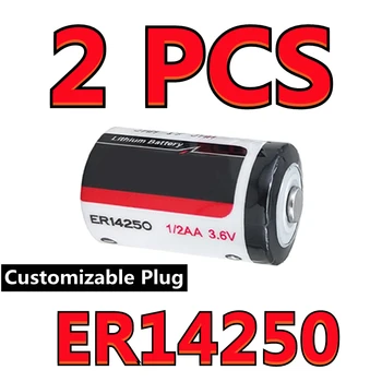 2 KS ER14250 plynomer vodomeru Zálohovanie Pamäte RFID Batérie 1/2AA 3.6 V, Lítiové Batérie, Pre EVU (Prispôsobiteľné Zástrčky)