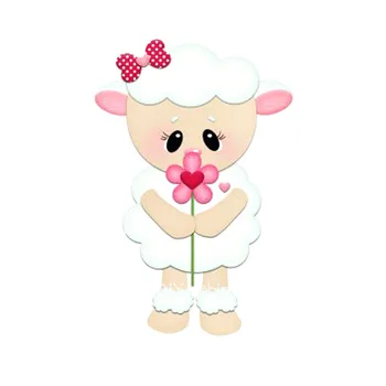 Nové Valentine Ovce Kvet Rezanie Zomrie Krásne Narodeniny Kovové Šablóny Pre DIY Scrapbooking Valentína Pohľadnice