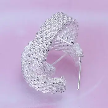 Vysoko kvalitné módne 925 Sterling silver stud svadobné Náušnice Šperky pre ženy strany lady pekné svadobné dary