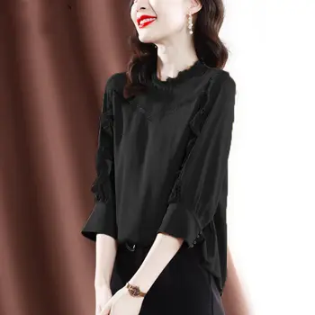 High-end šifón shirt design košele, blúzky, blúzky, Západnej módy kórejský letné oblečenie pre ženy 2021 nový trend 5