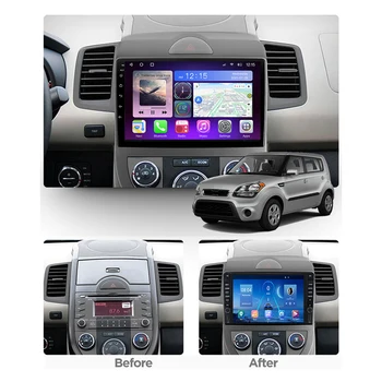 6 G 128G autorádia Pre KIA Soul 2010 2011 2012 2013 Stereo Android 2din Carplay GPS Multimediálny Prehrávač, Navigácia DVD DSP Č. 2 din 2
