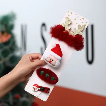 Vianočné Darčeky Vlásenky Brošňa Set Creative Vianoce Deťom Drobné Darčeky, Ozdoby Na Domácej Strane Nový Rok 2022 Navidad