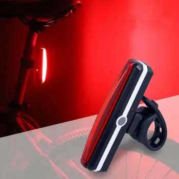 NAJNOVŠIE 300 lúmenov nepremokavé Šesť Blikajúce Druhmi Bicyklov USB Nabíjanie Varovanie Zadné svetlá Bike Led zadné Svetlo 26 COB LED 2