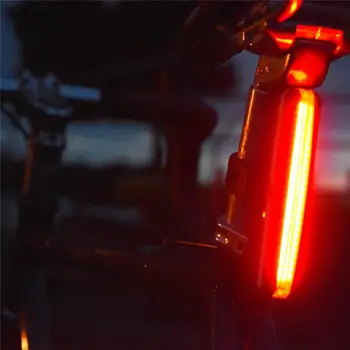 NAJNOVŠIE 300 lúmenov nepremokavé Šesť Blikajúce Druhmi Bicyklov USB Nabíjanie Varovanie Zadné svetlá Bike Led zadné Svetlo 26 COB LED 3