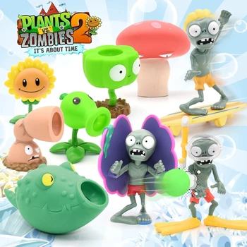 Veľké Skutočné Rastliny vs Zombie Hračky Kompletnú Sadu Chlapci Vyhadzovanie Mäkké Silikónové Anime Akčné Figúrky Pre Deti Vianočné Darčeky