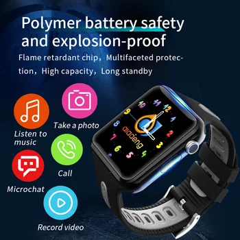 GPS Dieťa Smart Hodinky pre Deti, Chlapec a Dievča Apple Android Smartwatch Podpora 2G SIM TF Karty MTK2503 Vytáčanie Hovoru Push Správy V5K