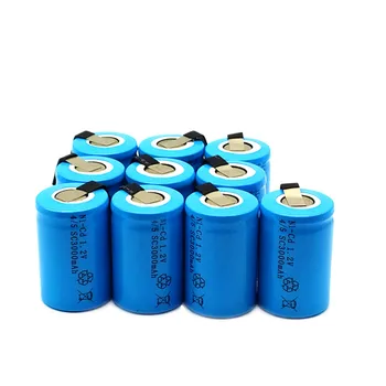12Pcs Kvalitné Nabíjacie Batérie Sub C Batérie 4/5SC Výmena Batérie 1.2 V 3000MAH S Karte