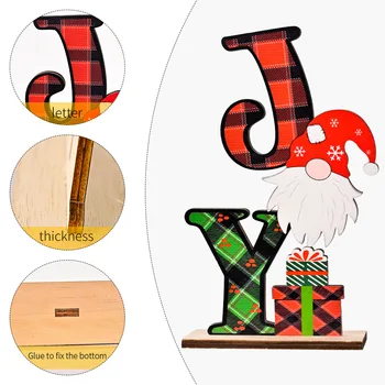 Vianočný Stôl Dekorácie Trpaslíci Santa Claus Drevené Stolové Dekorácie Radosť/Home/Noel Veselé Vianoce Tabuľka Známky Nový Rok 2022