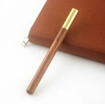 Vintage Dreva Telo guľôčkové pero guľôčkové perá Mosadz guľôčkové pero roller korunkové kancelárske potreby Školské potreby Canetas lech 2026