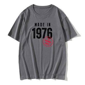45th Darček k Narodeninám Narodil V roku 1976 T-Shirt Narodil Súčasnosti Vintage Bavlny O Neck T-Shirts Muž Manžel, Otec, Otec Grafický Topy Tees 2