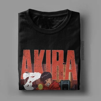 Akira Kaneda Tetsuo, T Košele Pre Mužov Čistej Bavlny Vintage T-Shirts Posádky Krku Tričká Krátky Rukáv Klasické Letné Topy 0