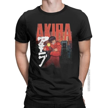 Akira Kaneda Tetsuo, T Košele Pre Mužov Čistej Bavlny Vintage T-Shirts Posádky Krku Tričká Krátky Rukáv Klasické Letné Topy 5