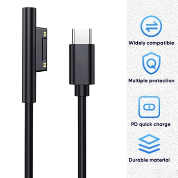15V 3A Rýchle Nabíjanie USB Typ-C Napájanie Adaptérom pre Rýchle Kábel Kábel pre Microsoft Surface Pro 3 4 5 6