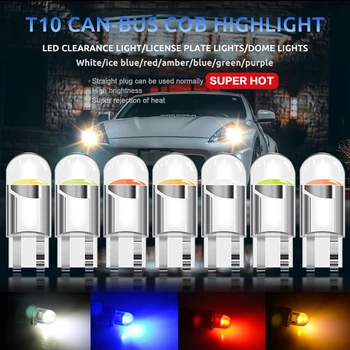 T10 W5W WY5W 194 168 501 2825 COB LED Auto Klin Parkovacie Svetlá Bočné Dvere Žiarovka Nástroj na Čítanie Auto špz Svetlo