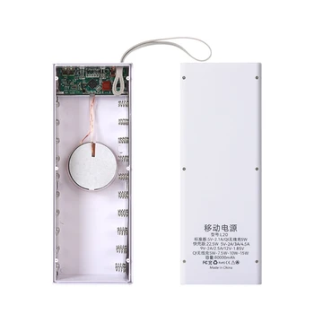 R9CB Odnímateľný LCD 20x18650 Batérie Prípade 22.5 W QC3.0 PD Rýchlo Nabiť Power Bank Shell Bezdrôtové Nabíjanie Box 1