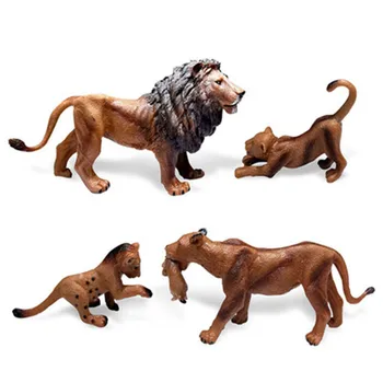 Nové HOBBY Wild Simulácie Zvieracích Model Mini Zvieratá Hnedé lev Dieťa Kognitívne Vzdelávacie Hračka pre Deti, Dieťa Micro krajiny Darček
