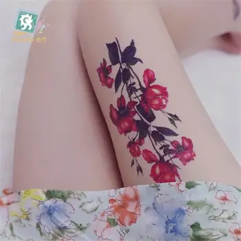 Módy Sexy Kvet Dizajn, Body Art Vody Prenos Nepremokavé Dočasné Tetovanie Nálepka Pre Ženy Rameno Falošné Tetovanie