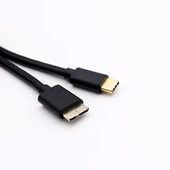 1x Pozlátené USB 3.1 Typ C Samec na USB 3.0 Micro-B Samec Plug HDD Enclosure Rýchlo Údajov Sync Konektor Kábel 0.5 m/1m/1.8 m