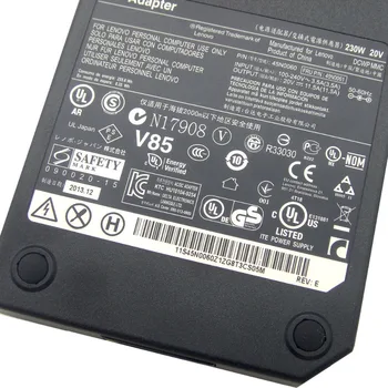 Nové Originálne 20V 11.5 A 230W Prenosný zdroj Napájania pre Lenovo ThinkPad W700 W7001 W700DS W701DS 45N0060 45N0061 42N0062 AC Adaptér