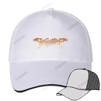 Baseball Čiapky klobúk čierne mužov šiltovky Dragonforce Logo Unisex Teens Bavlna Snapback Spp 3