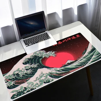 Japonsko Veľká Vlna Kanagawa Umenie Podložka pod Myš Veľké Počítačové Herné Príslušenstvo Gamer Mousepad Gumová Klávesnica Notebook Stôl Mat