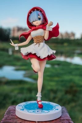 1/7Japanese anime obrázok originál Od nula do rôznych svetov Rem Little Red Hat VER akcie obrázok zberateľskú model hračky 2