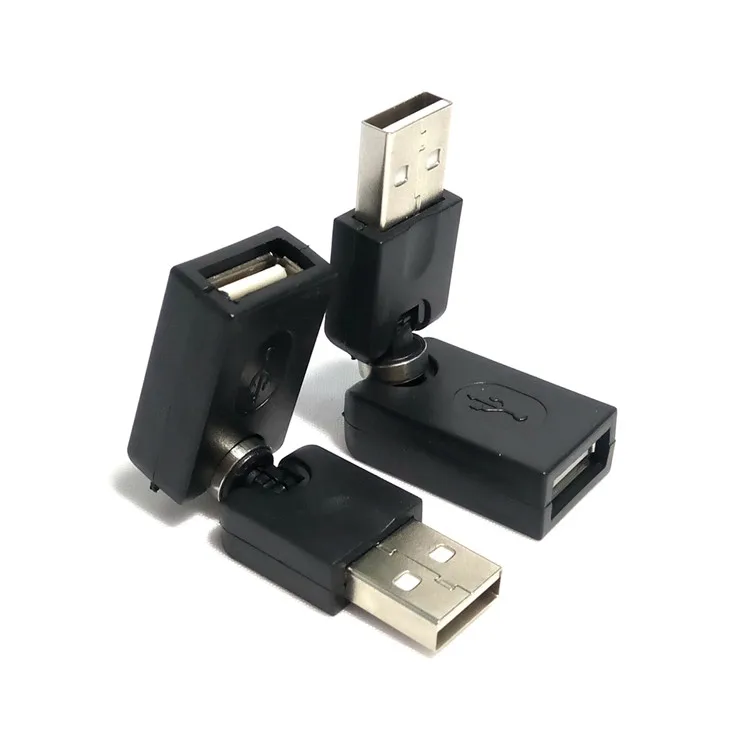 1PCS USB Mužov a žien 90 180 Otáčanie o 360 stupňov Otočná Twist rozšírenie Adaptér 2