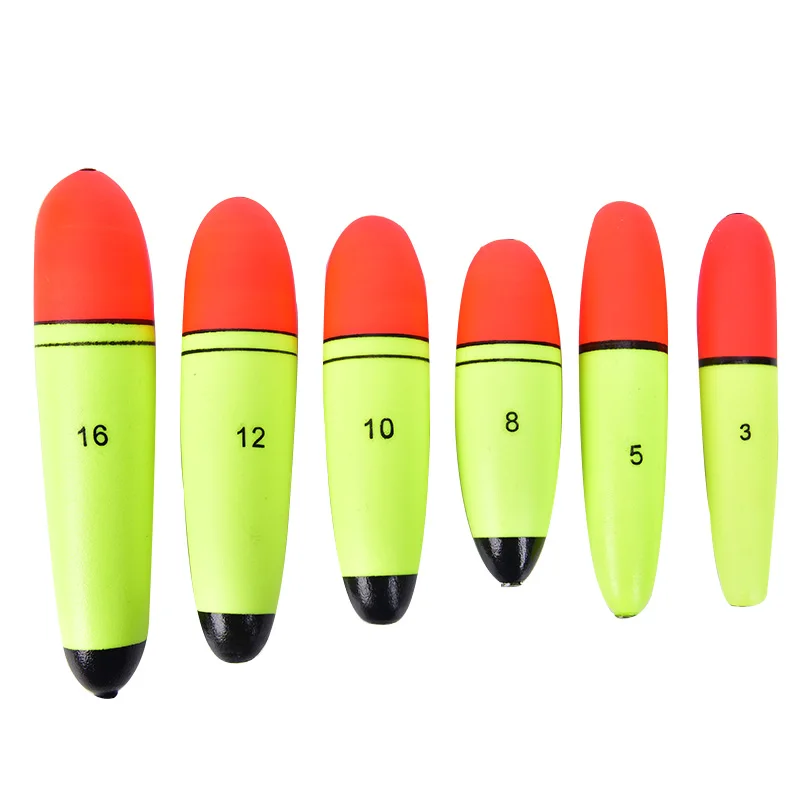 2 ks EVA Red & Yellow Inline Bobber Float Morské Rybárske Plaváky Sumec Šťuka Živé Návnady Float 2