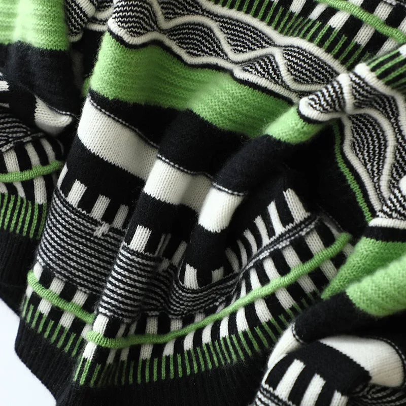 2020 módni návrhári voľné sveter značky vysokej kvality ženské posádky krku prekladané cashmere pulóvre pre ženy 2