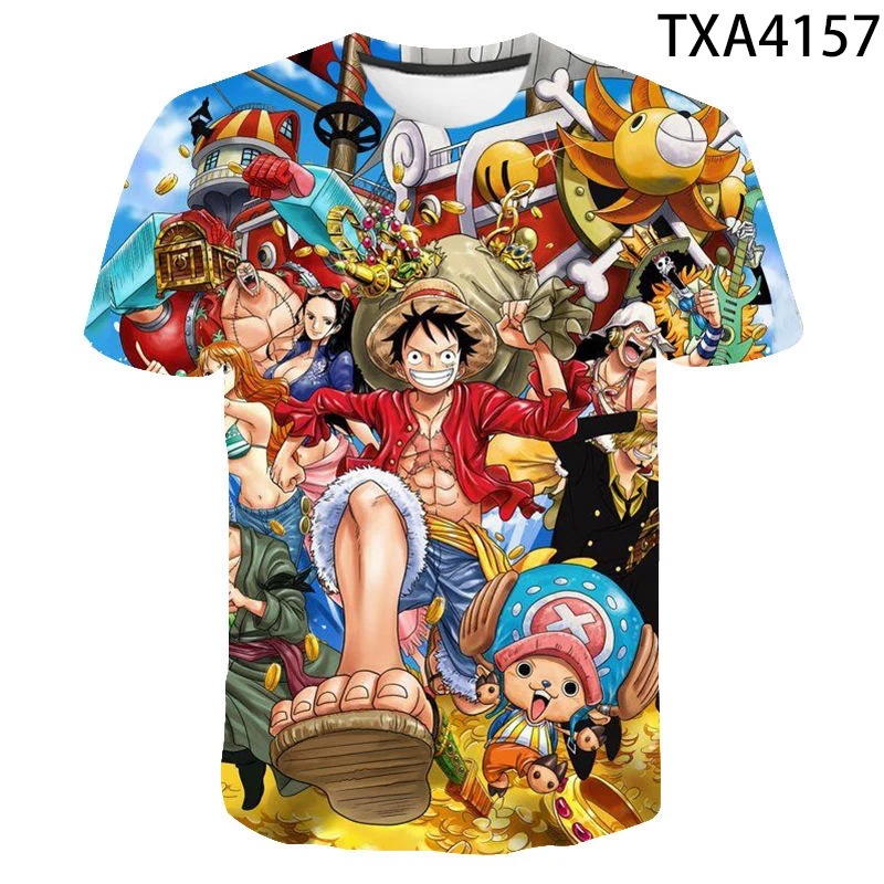 2020 Nové Anime Jeden Kus 3D Tričká Bežné Chlapec dievča Deti Streetwear Módy Vytlačené T-shirt Muži, Ženy, Deti v Pohode Topy Čaj 2