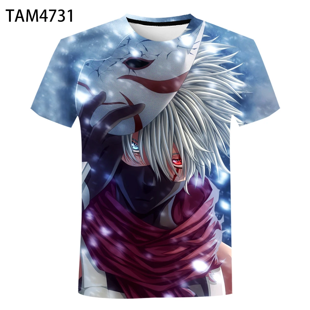 2021 Nové Letné Muž/Žena v Pohode Anime Kakashi T-Shirt 3D Tlač Detí Priedušná Pohodlné Top Krátky Rukáv Podpora 2