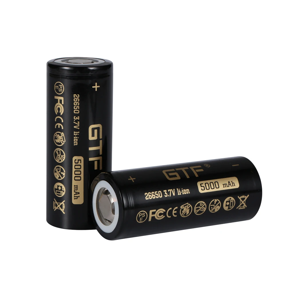26650 Batéria 3,7 V 5000mah 26650 50A Nabíjateľné lítiové Batérie, LED Baterka Pochodeň Svetla Akumulátor s Vysokou Kapacitou 26650 2
