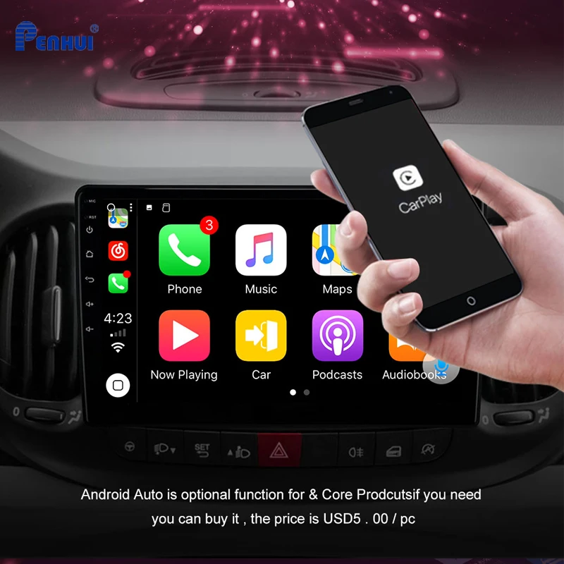 Auto DVD Pre Fiat 500L （ 2012-2017） Auto Rádio Multimediálny Prehrávač Videa Navigácie GPS Android 10.0 Double Din 2