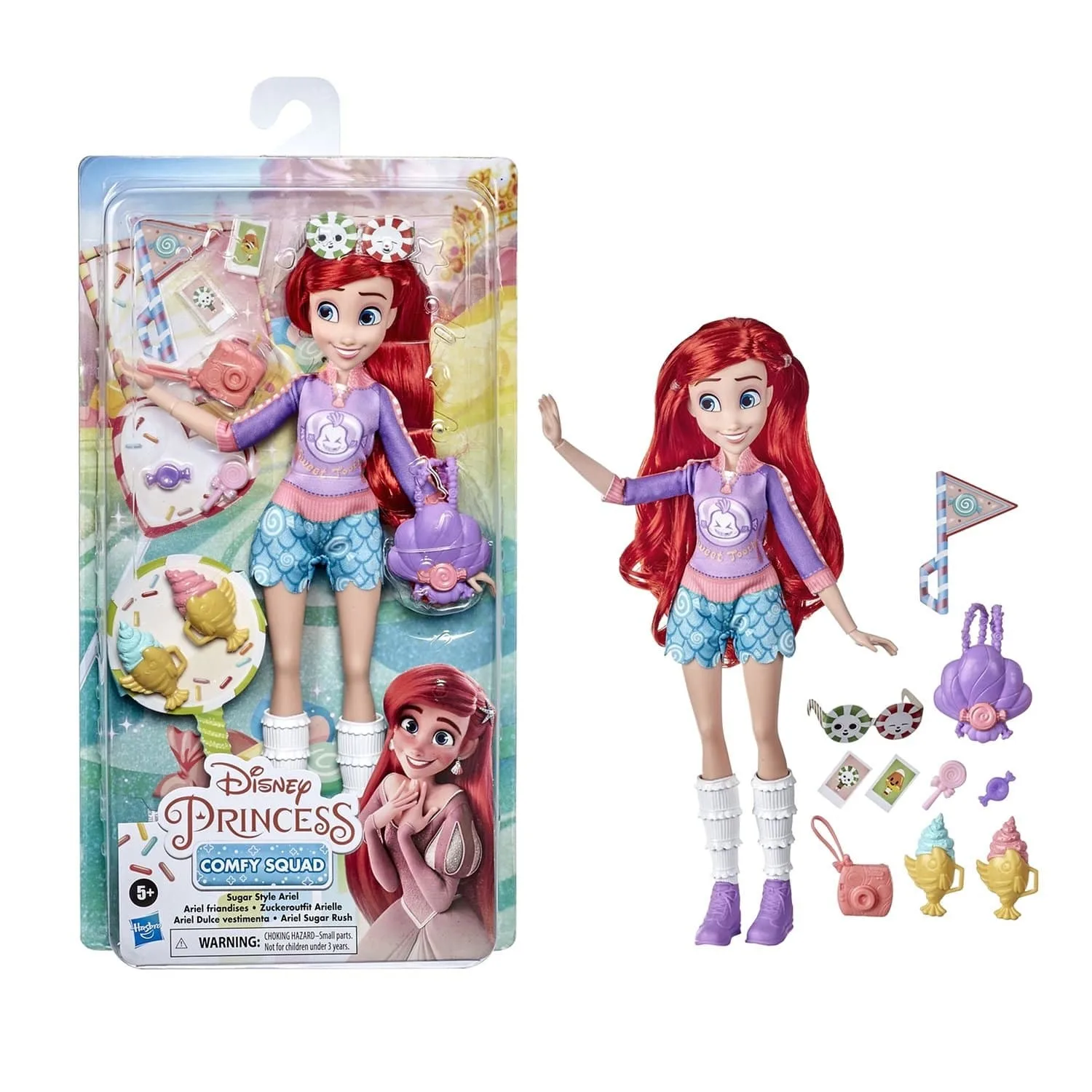 Disney Princezná Ariel bábika s komfi príslušenstvo 2