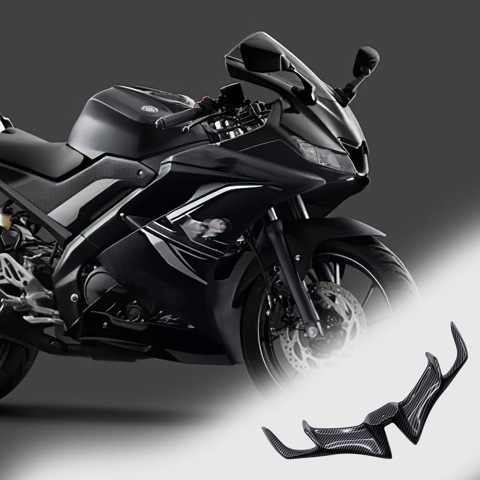 Motocykel Prednej Kapotáže Aerodynamický Winglet Prednej Kapotáže Pevné Vietor Krídlo Vhodné Pre Yamaha R15 V3 17-20 Upravený Príslušenstvo 2