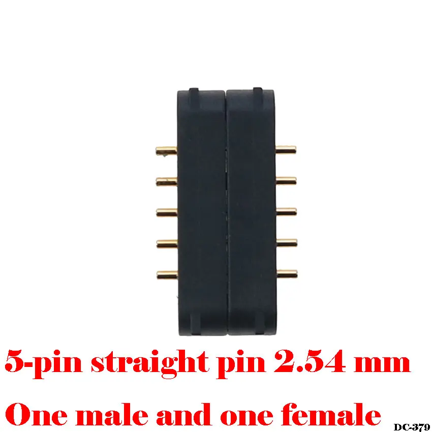 Napínaný Pružinou Muž Female2.2/2.5/2.54/2.8 MM Ihrisku Cez Diery PCB BTB Konektor 2A 36V DC Magnetické Pogo Pin 2 3 4 5 Pól 2