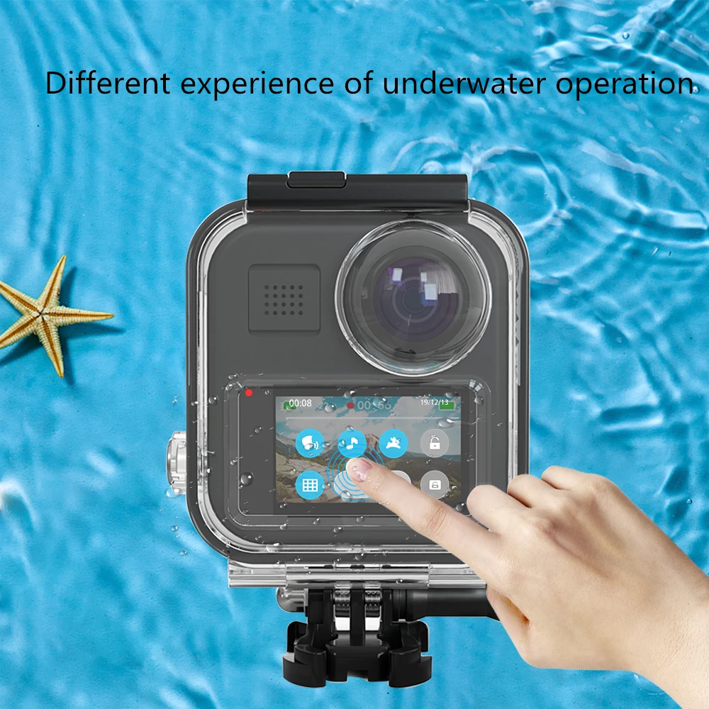 Nepremokavé Ochranné puzdro pre GoPro MAX 360°Panoramatickej Kamery Rám, Kryt Plášťa 2