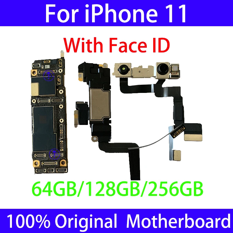 Pôvodný Pre iPhone 11 11 PRO MAX Doske 64GB 128 gb kapacitou 256 GB Logic Board Doske Pre iPhone 11 S/Č Tvár ID PlateTested 2