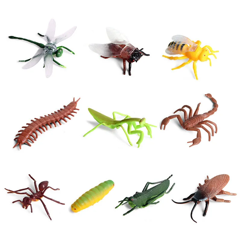 Simulácia Hmyz, Mravce, Motýľ, Včela Dragonfly Spider Farma Zvierat Zábava Model Akcie Obrázok Vianočný Darček Pre Deti, Vzdelávacie Hračka 2