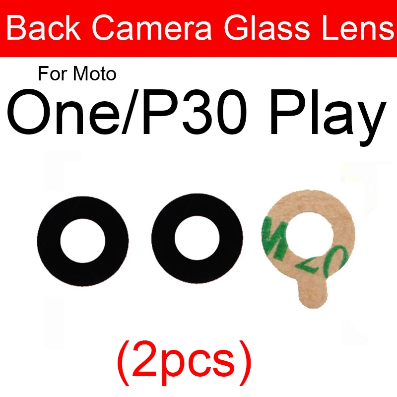 Späť Zadný Fotoaparát Sklo Objektívu Nálepka Pre Motorola Moto Jedna Vízia Výkon Činnosti Makro, Zoom, Hyper Fusion+ Plus P30 Hrať Časti 2