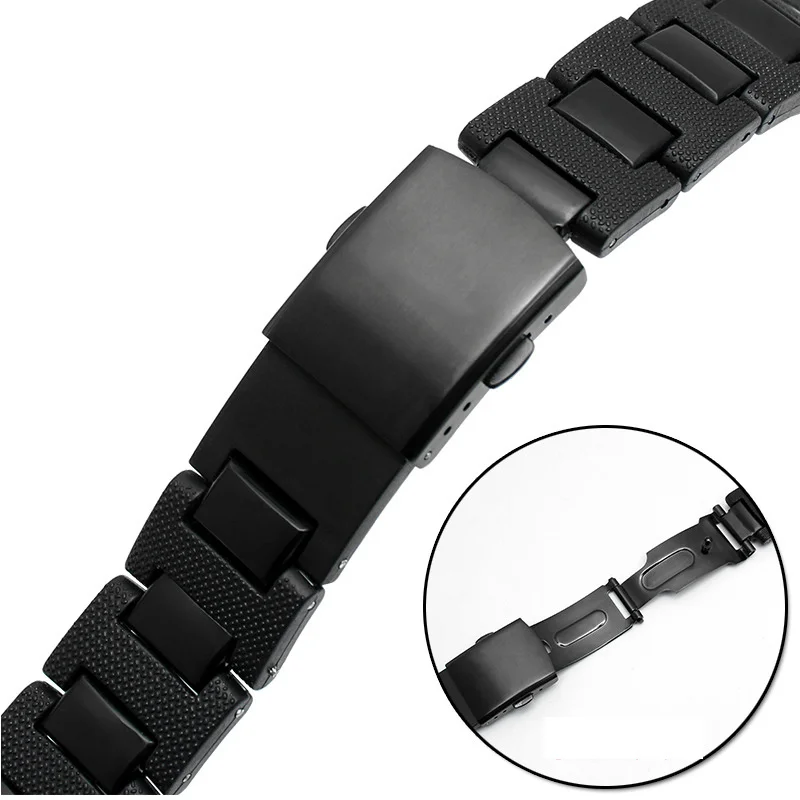 Vysoko Kvalitné Kovové WatchBand Pre Casio G-shock DW-6900 DW9600 DW5600 GW-M5610 Popruh Zápästí Náramok z Nerezovej Ocele Watchbands 2