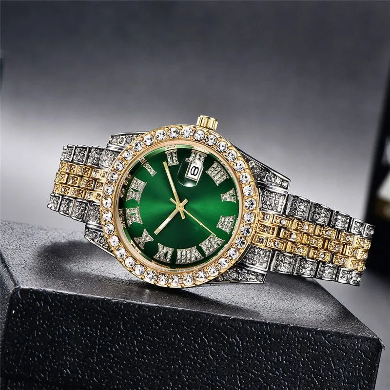 Značka Hodiniek Luxusné Drahokamu Ženy Muži Bežné Crystal Hodinky pre Mužov Sledovať Diamond Módne náramkové hodinky Relogio Feminino 2