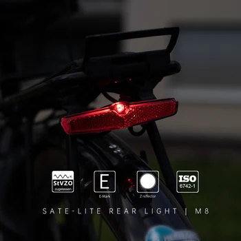 Link Cyklistické LED zadné Svetlo na Bicykel Zadné Svetlo Bezpečnosti Kompaktný S Reflektor Super Svetlé Flash pre Scooter Náboja Dynamom