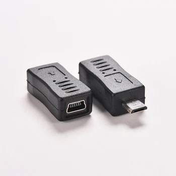 NOVÉ Micro USB Mužov k Mini USB Žena Adaptér Konektor Converter Adaptér pre Mobilné Telefóny, MP3 1
