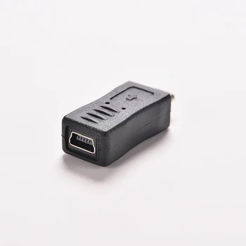 NOVÉ Micro USB Mužov k Mini USB Žena Adaptér Konektor Converter Adaptér pre Mobilné Telefóny, MP3 2